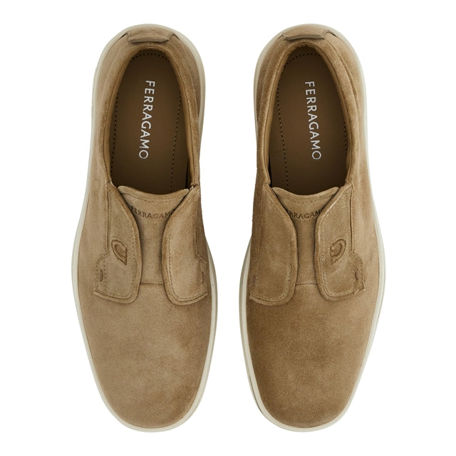 Zapato Mocasines Gamuza Café S.F.