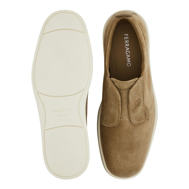 Zapato Mocasines Gamuza Café S.F.