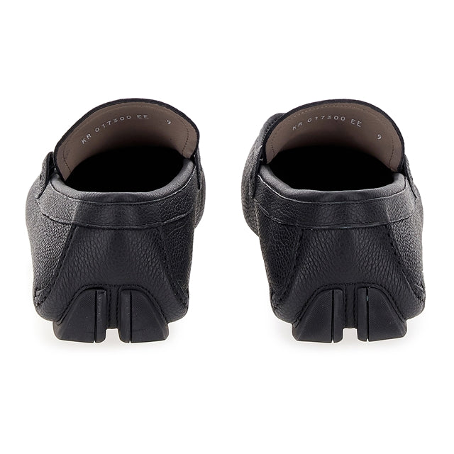 Mocasín Negro Cuero Broche Gaccini S.F.