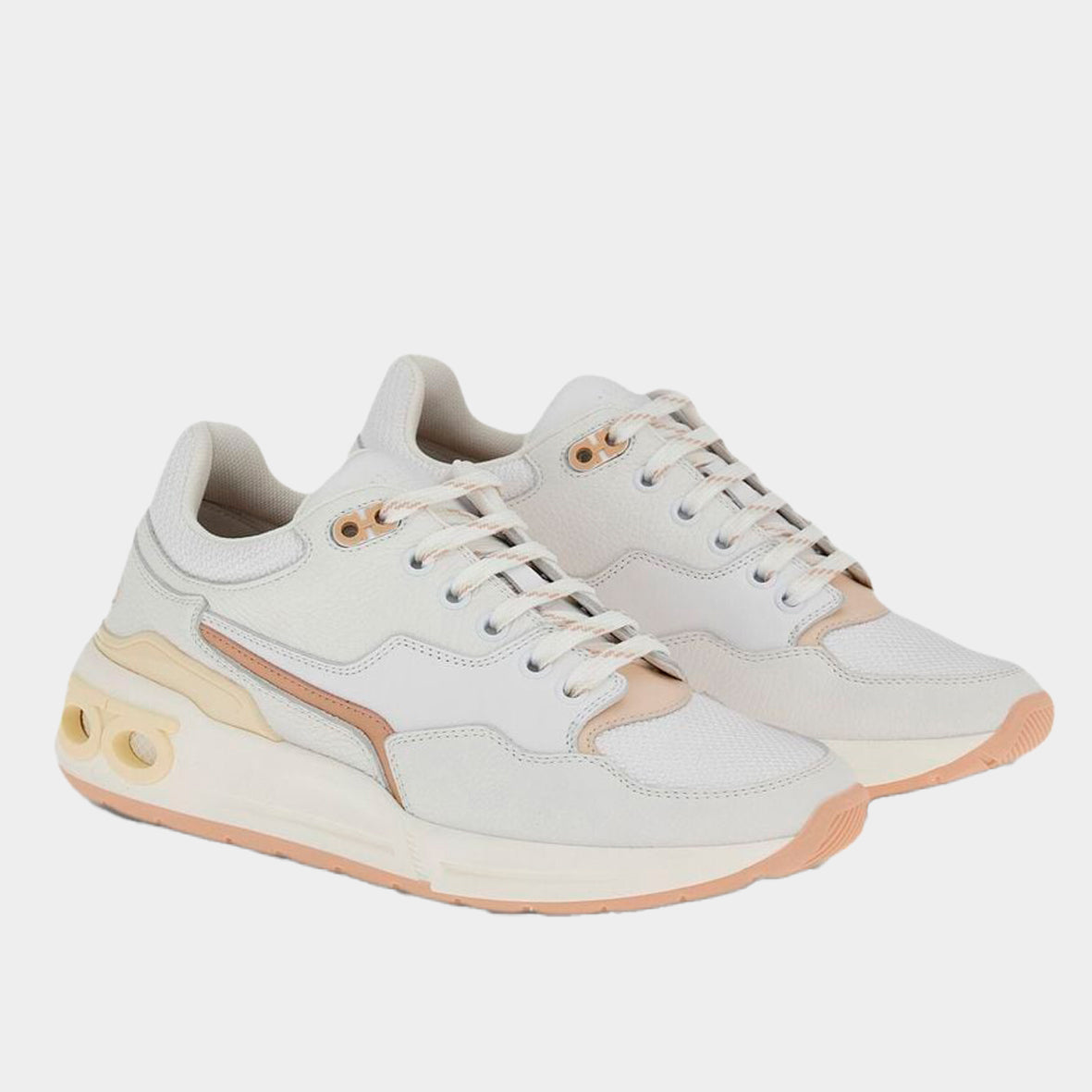 TENIS FERRAGAMO  BLANCO DAMA (758727-COSMA LOW)