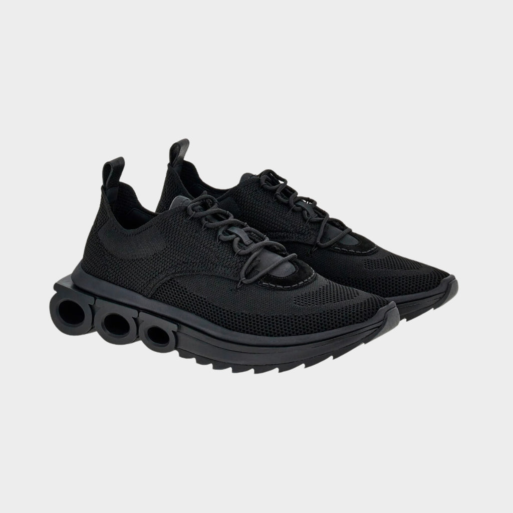 TENIS FERRAGAMO NEGRO (760649-NIMA KNIT 1)