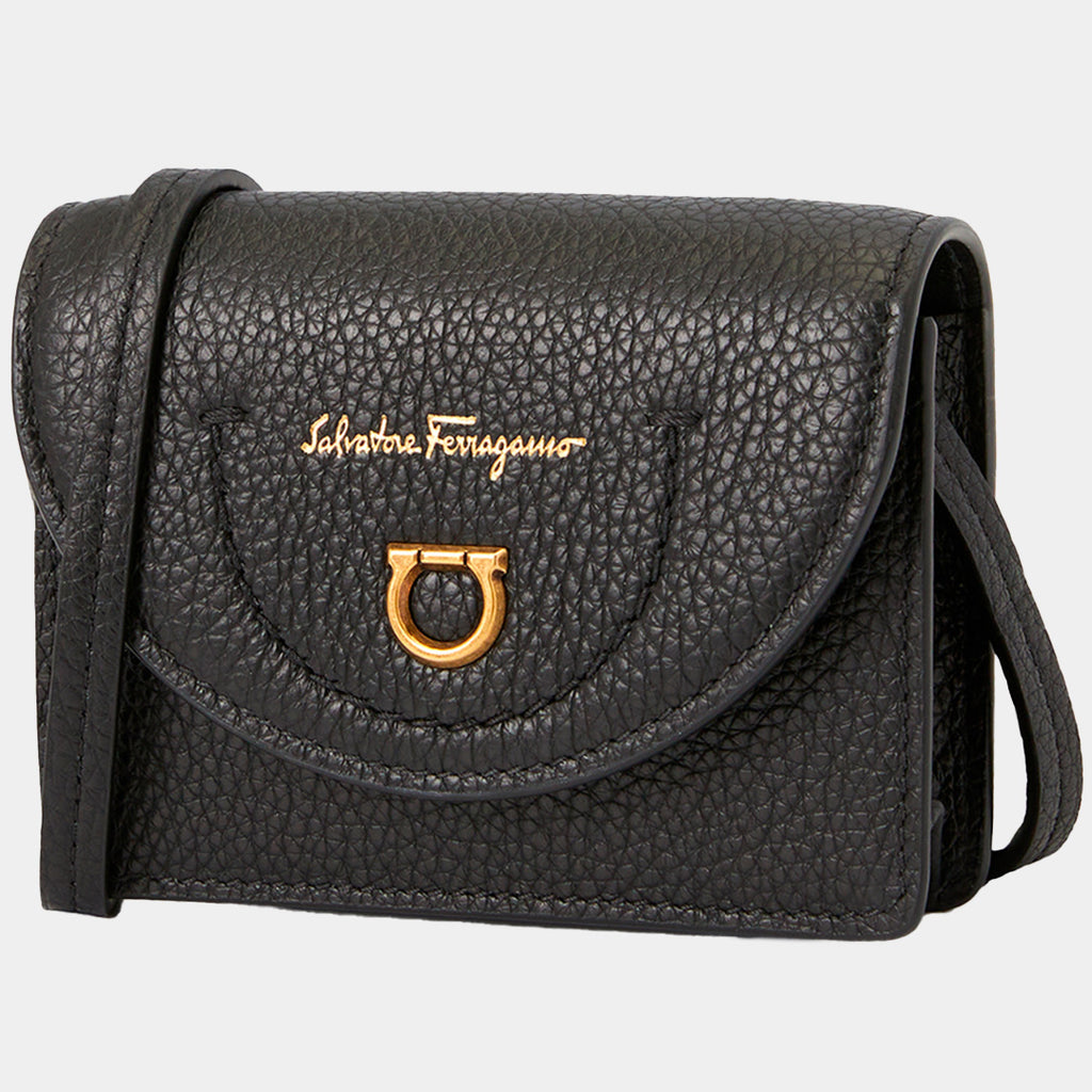 BOLSO FERRAGAMO DAMA NEGRO CUERO (758694-220411)