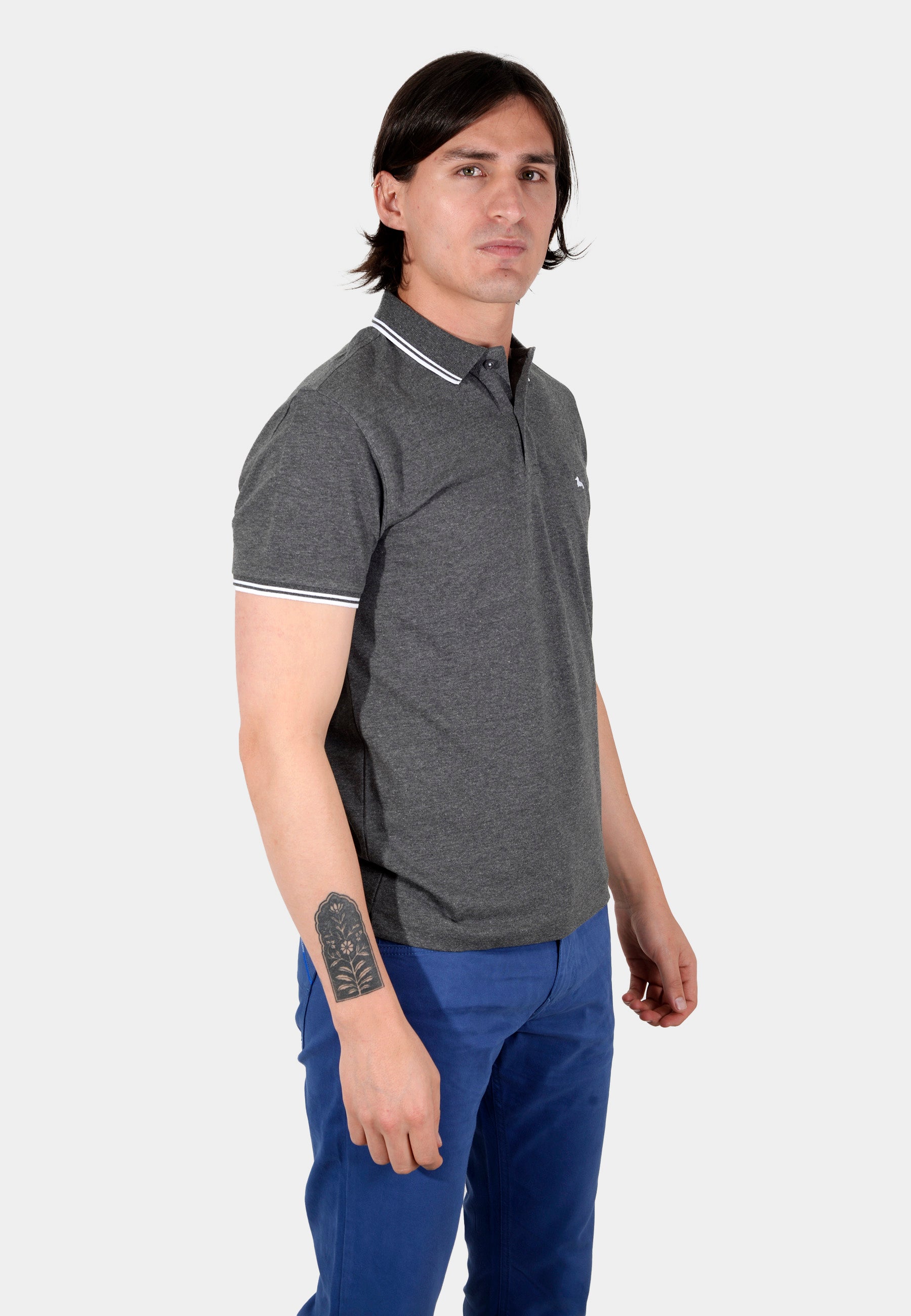 CAMISETA POLO HARMONT GRIS ALGOD (LNK010021148-903)