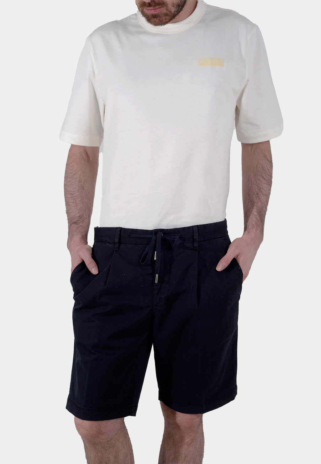 BERMUDAS BOGGI AZUL ALG + ELAS (23A054203)