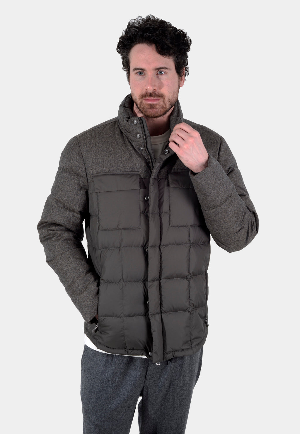 CHAQUETA BOGGI CAFE POLIESTER (23A012103)