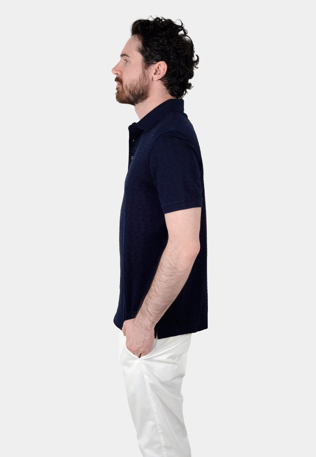 CAMISETA POLO CORNELIANI AZUL ALGODON (91G511-3125018-001)