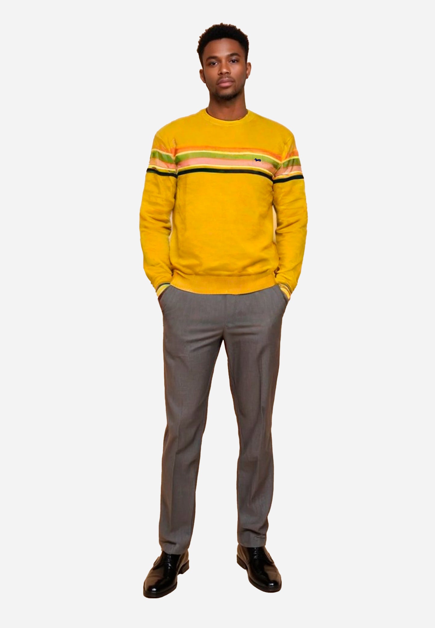 SWETER HARMONT & BLAINE AMARILLO ALG + LANA (HRM674030788-801)