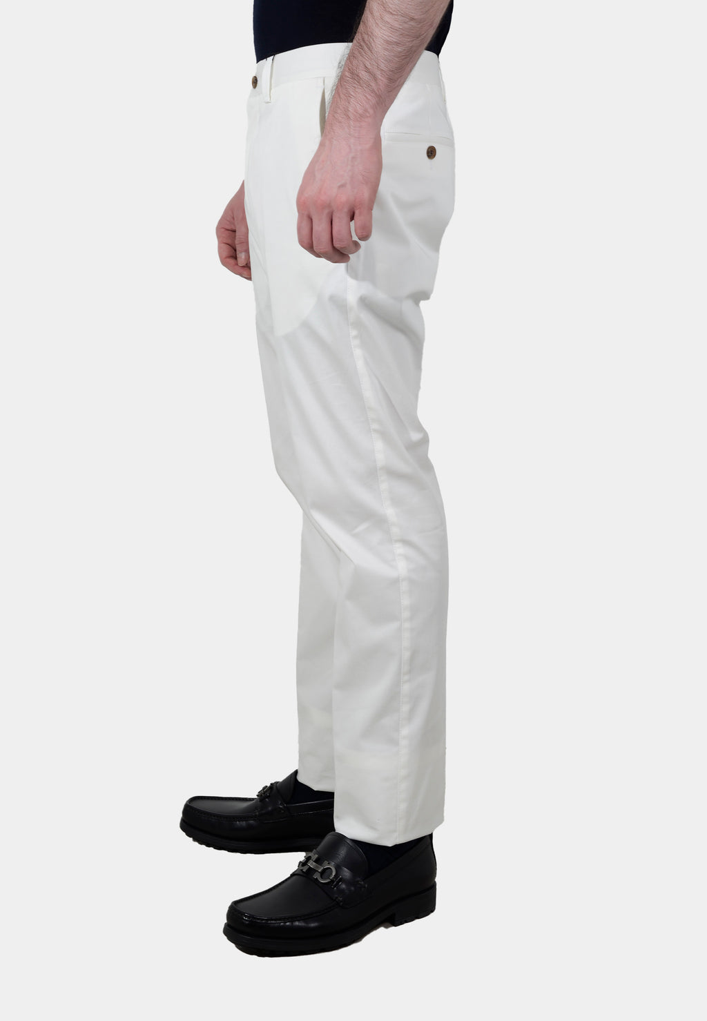 Pantalón Clásico Hombre Blanco C.