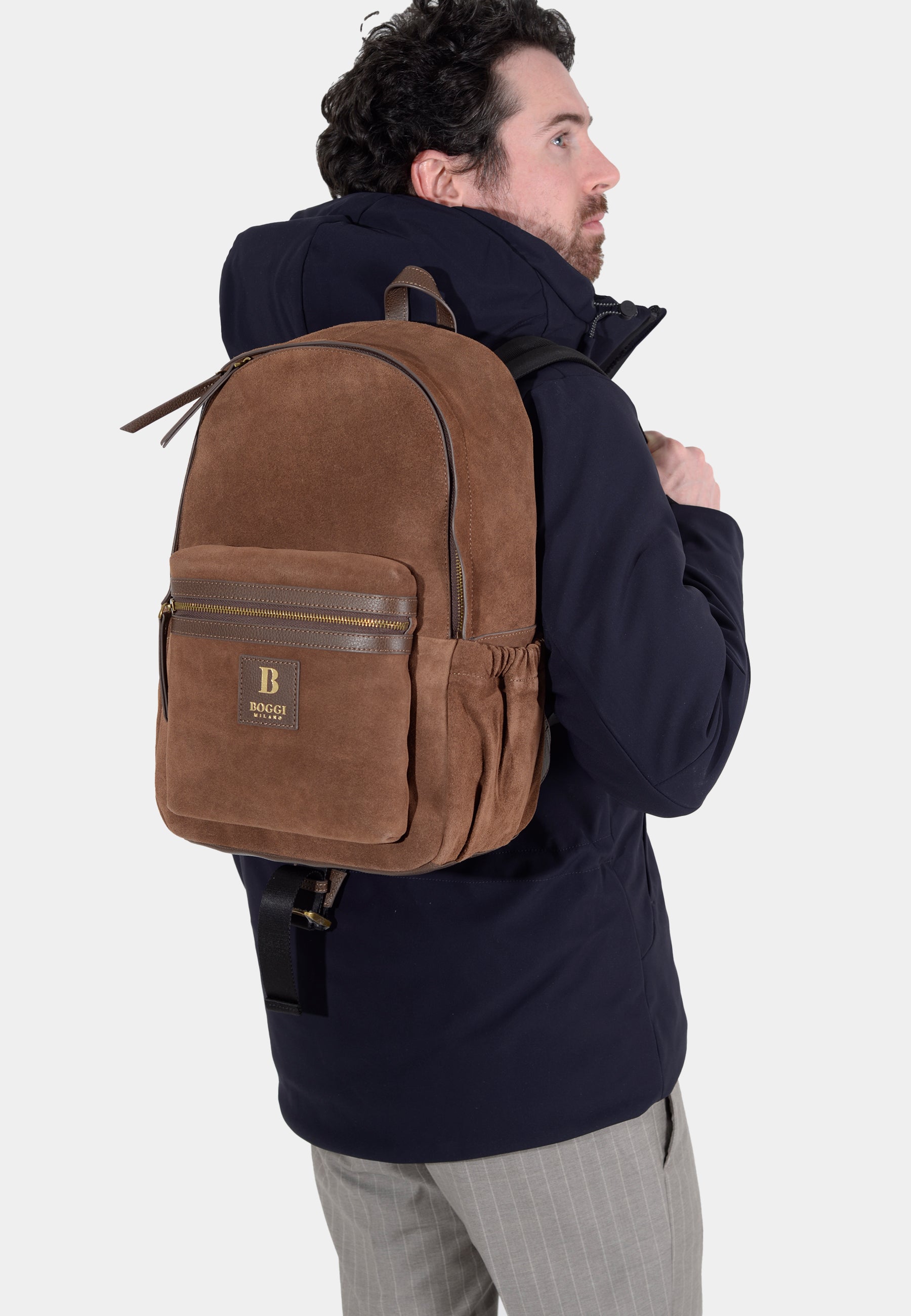 Backpack Café Gamuza B.