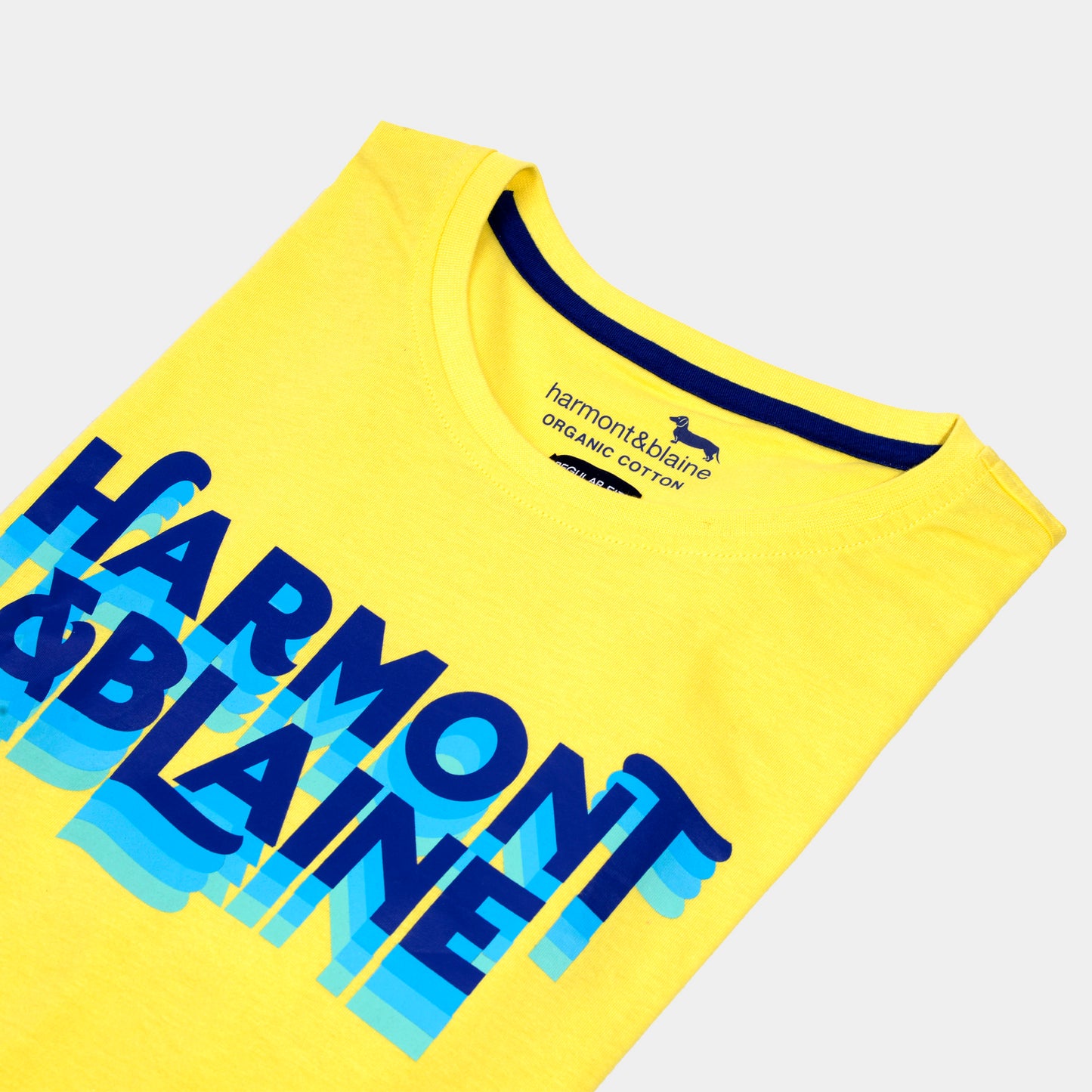 CAMISETA T-SHIRT HARMONT & BLAINE AMARILLO (INH001-021055-313)