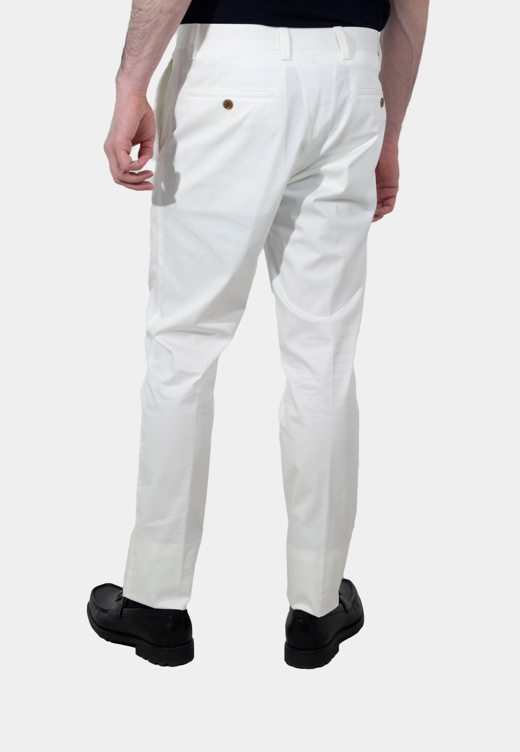Pantalón Clásico Hombre Blanco C.