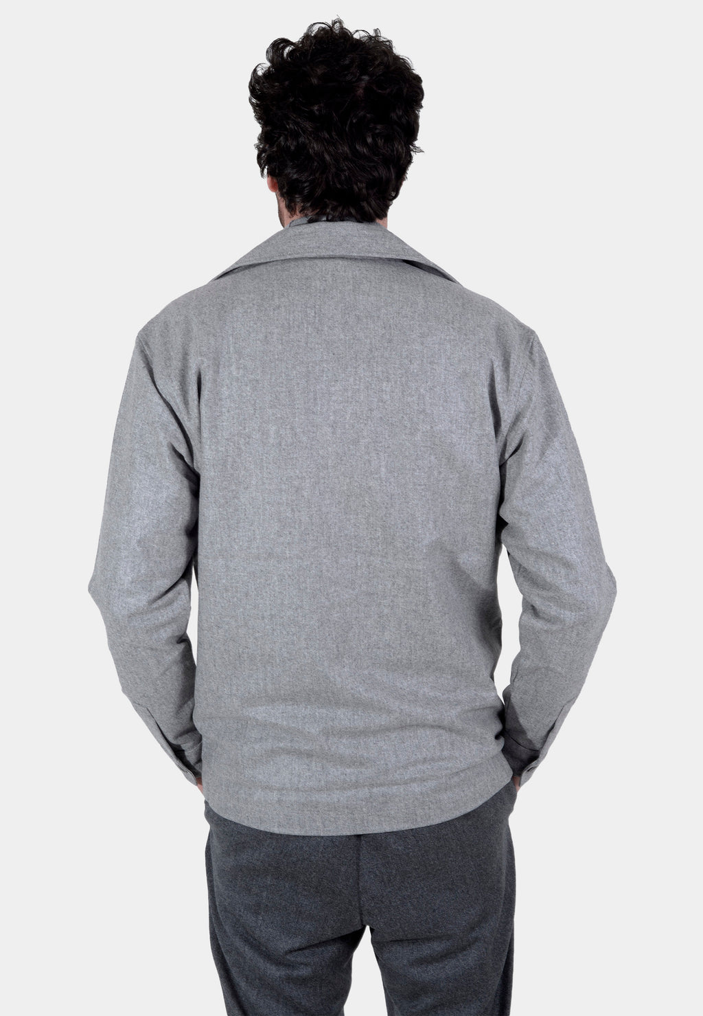 CHAQUETA BOGGI GRIS LANA T-S IM869 (23A027601)