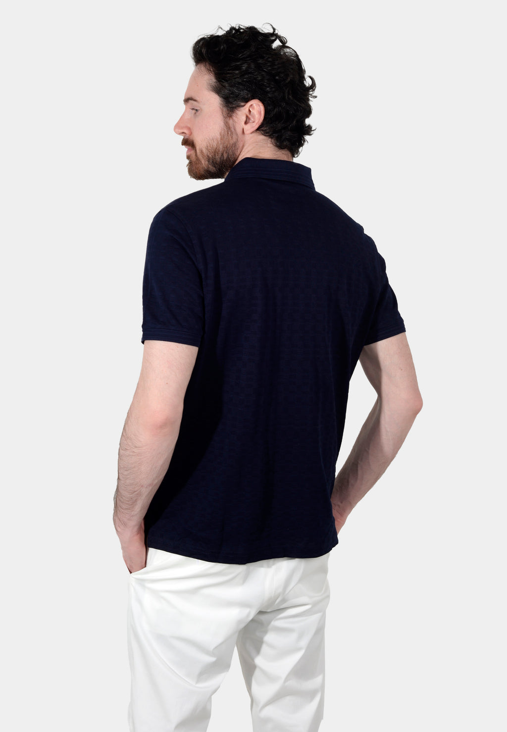 CAMISETA POLO CORNELIANI AZUL ALGODON (91G511-3125018-001)