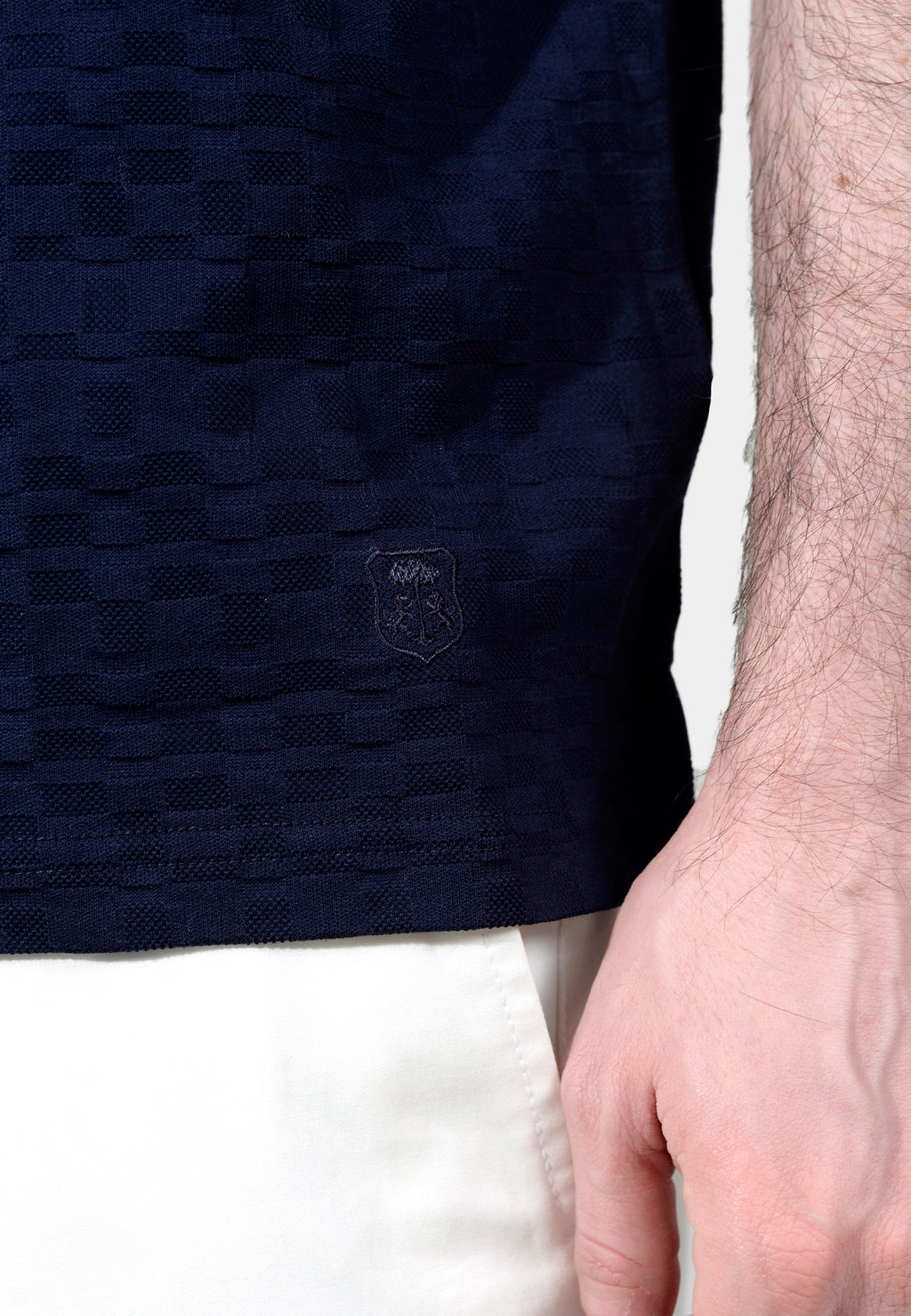CAMISETA POLO CORNELIANI AZUL ALGODON (91G511-3125018-001)