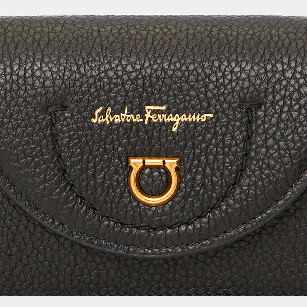 BOLSO FERRAGAMO DAMA NEGRO CUERO (758694-220411)