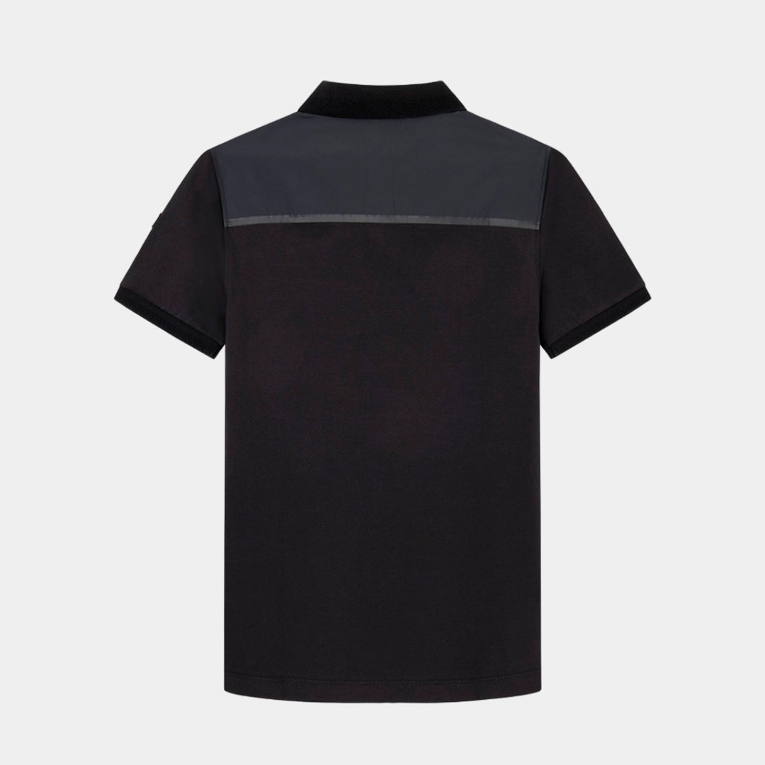 CAMISETA POLO HACKETT LONDON NEGRO ALG + POLI+ ELAS (HM563232-999)