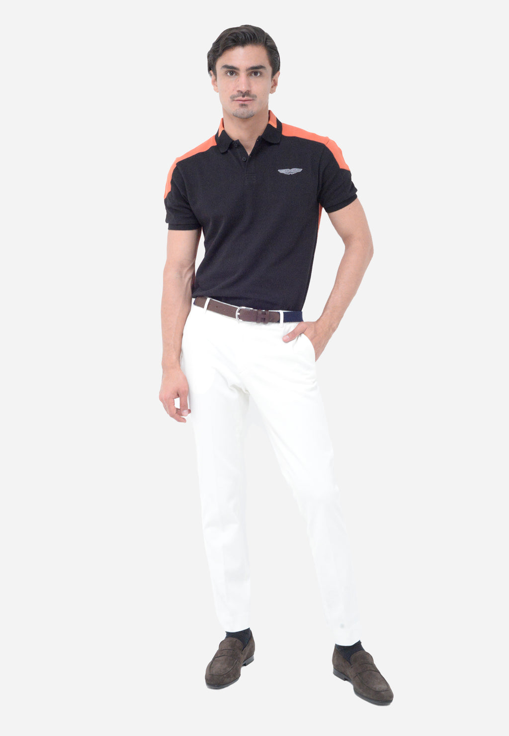 CAMISETA POLO HACKETT LONDON NEGRO ALGODON  (HM563227-999)
