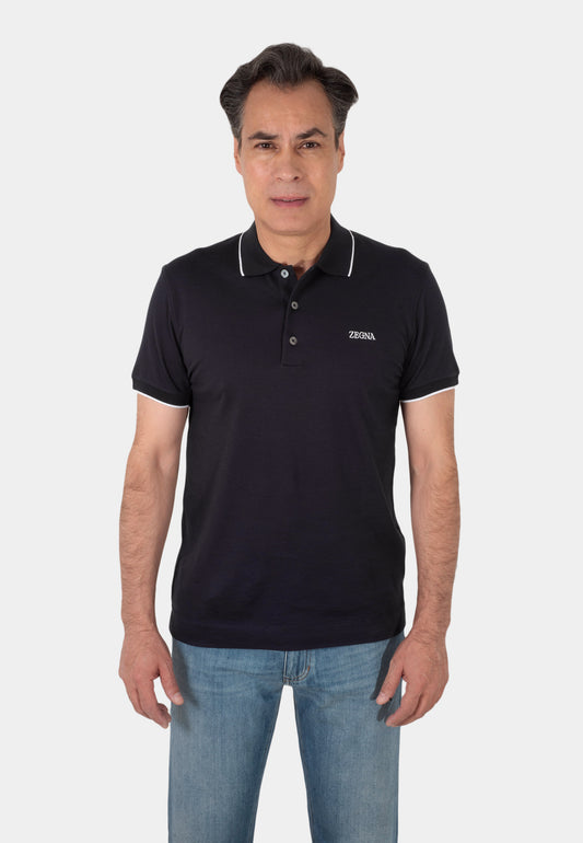 CAMISETA POLO E. ZEGNA NEGRO (UA358-A746-K09)