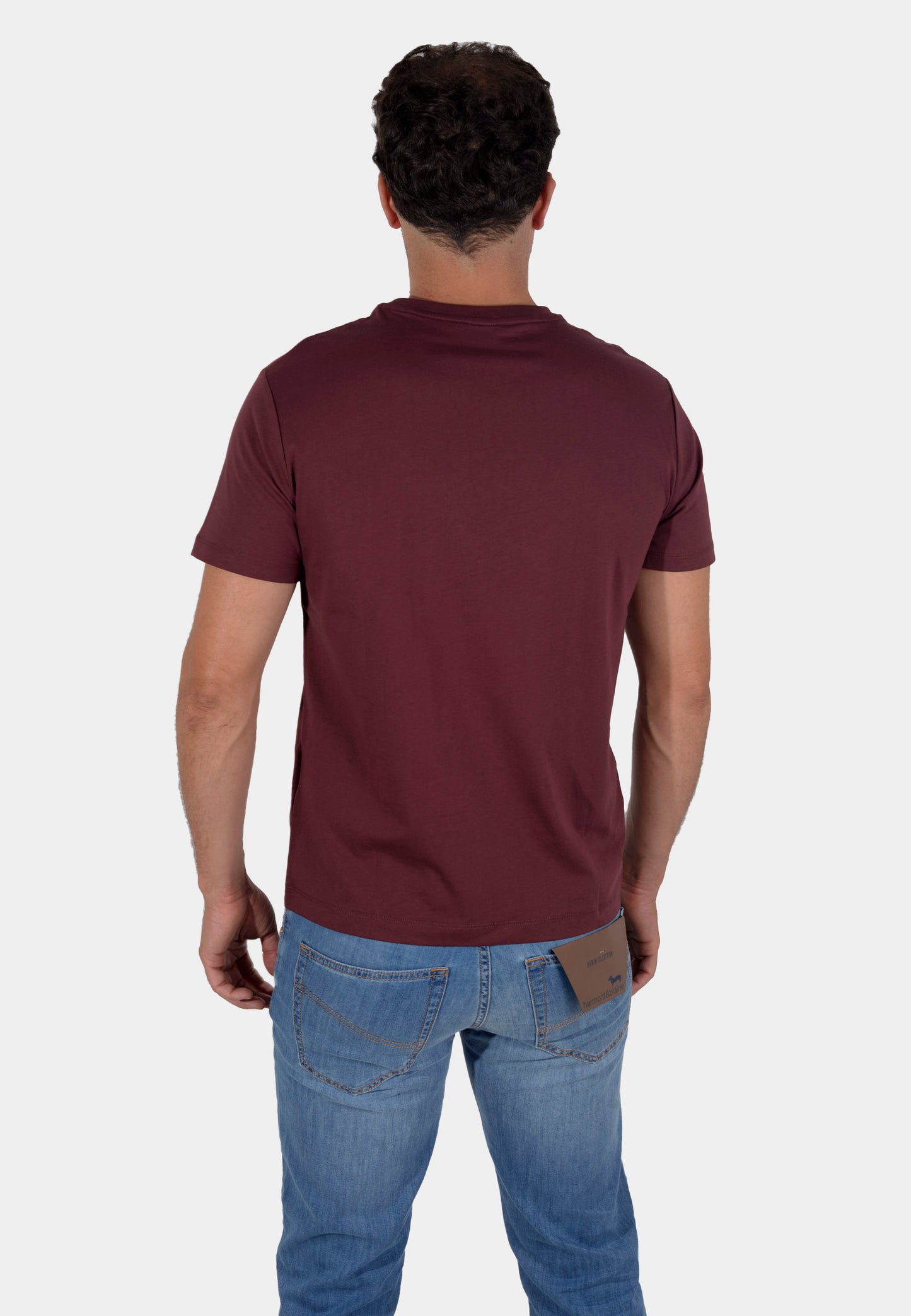 CAMISETA T-SHIRTS HACKETT VINOTINTO 100% COTTON (HM500713-294)