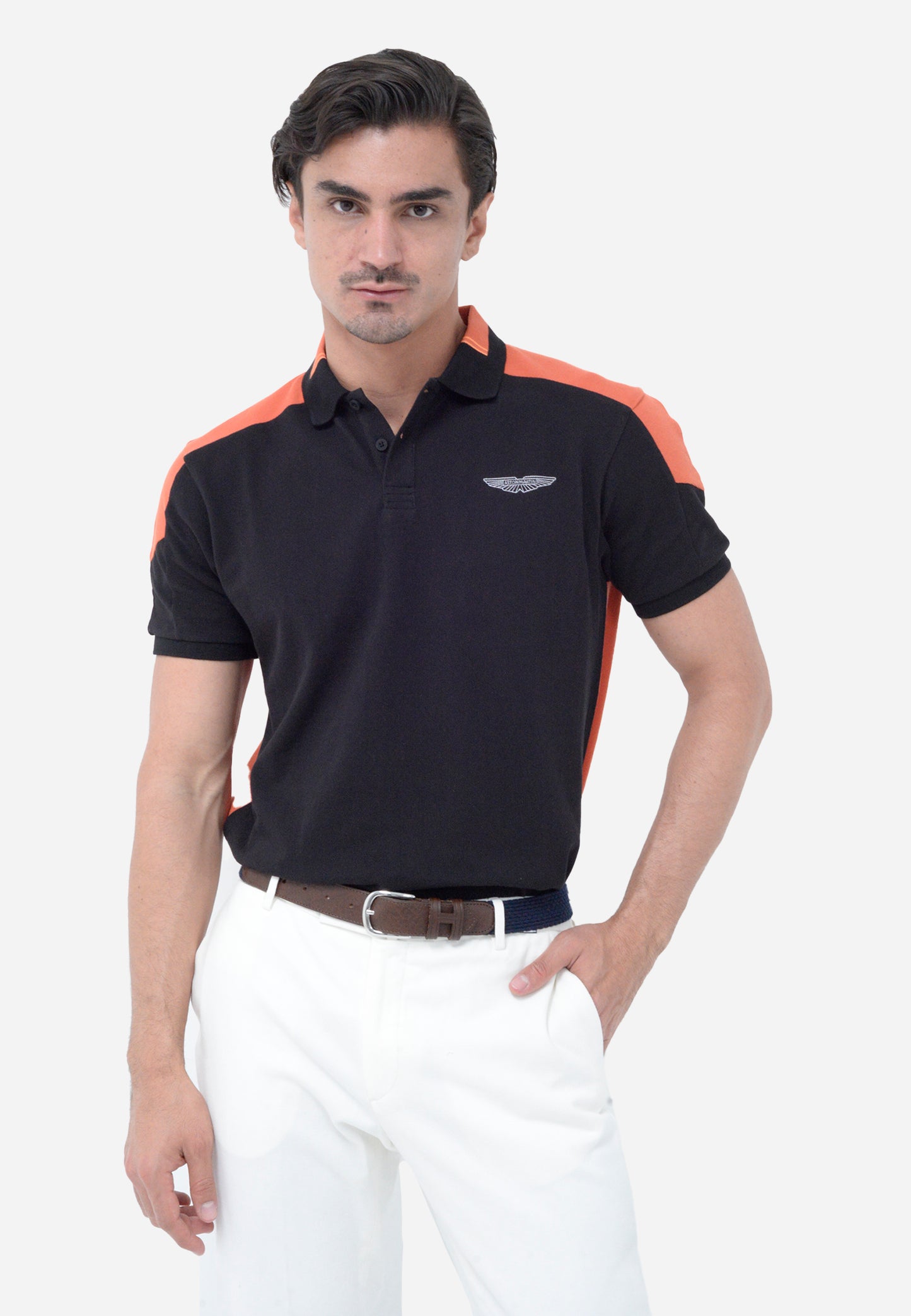 CAMISETA POLO HACKETT LONDON NEGRO ALGODON  (HM563227-999)