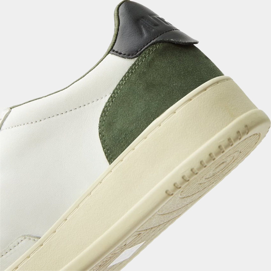 Tenis Medalist Low en Cuero Blanco/Verde