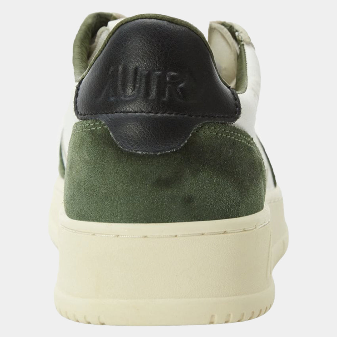 Tenis Medalist Low en Cuero Blanco/Verde