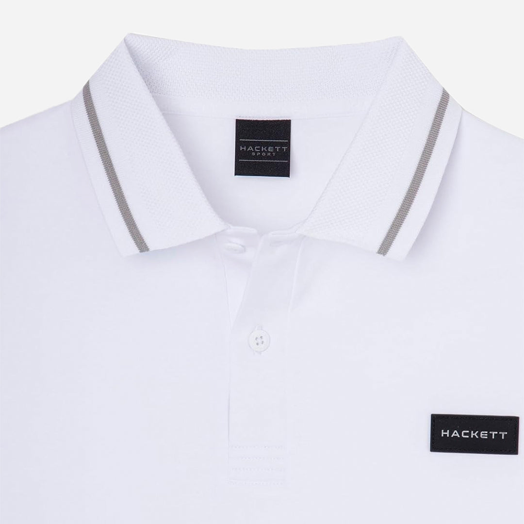 CAMISETA POLO HACKETT LONDON BLANCO ALGODON (HM563230-800)