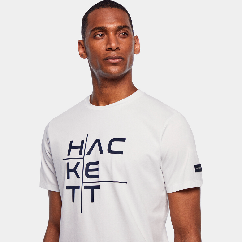 CAMISETA T-SHIRTS HACKETT AZUL 100% COTTON (HM500766-595)
