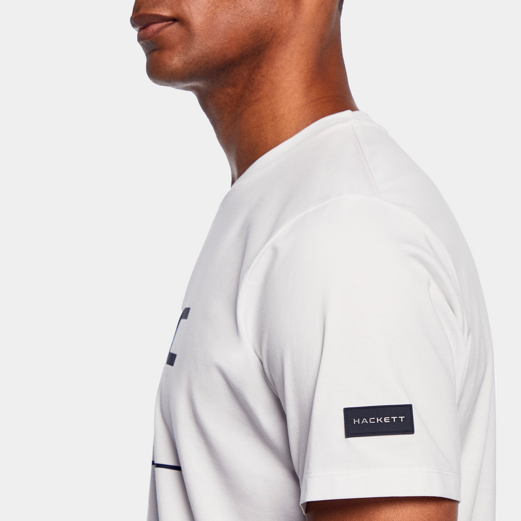 CAMISETA T-SHIRTS HACKETT AZUL 100% COTTON (HM500766-595)