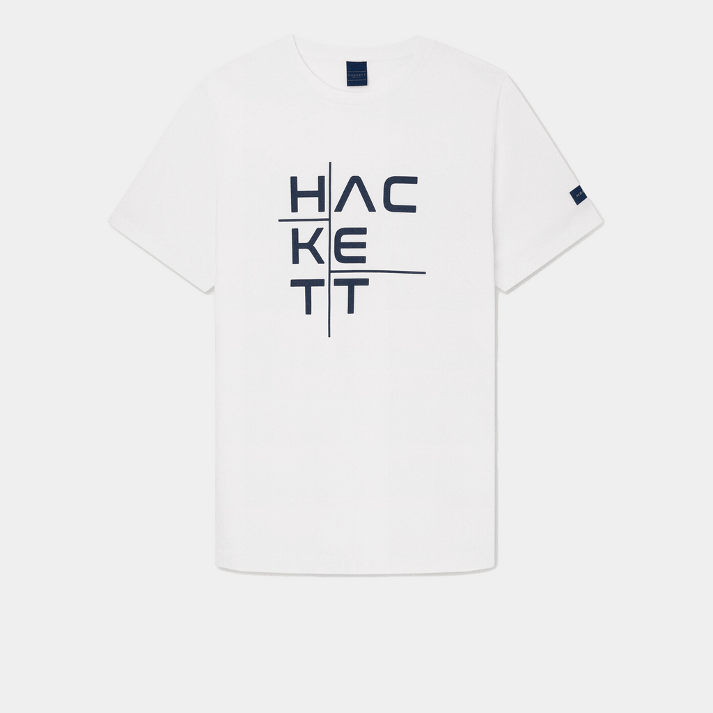 CAMISETA T-SHIRTS HACKETT AZUL 100% COTTON (HM500766-595)