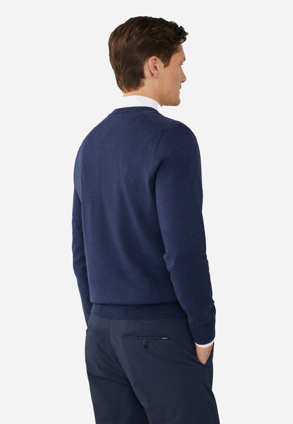 Sweater Azul Marino Cuello V H.L.