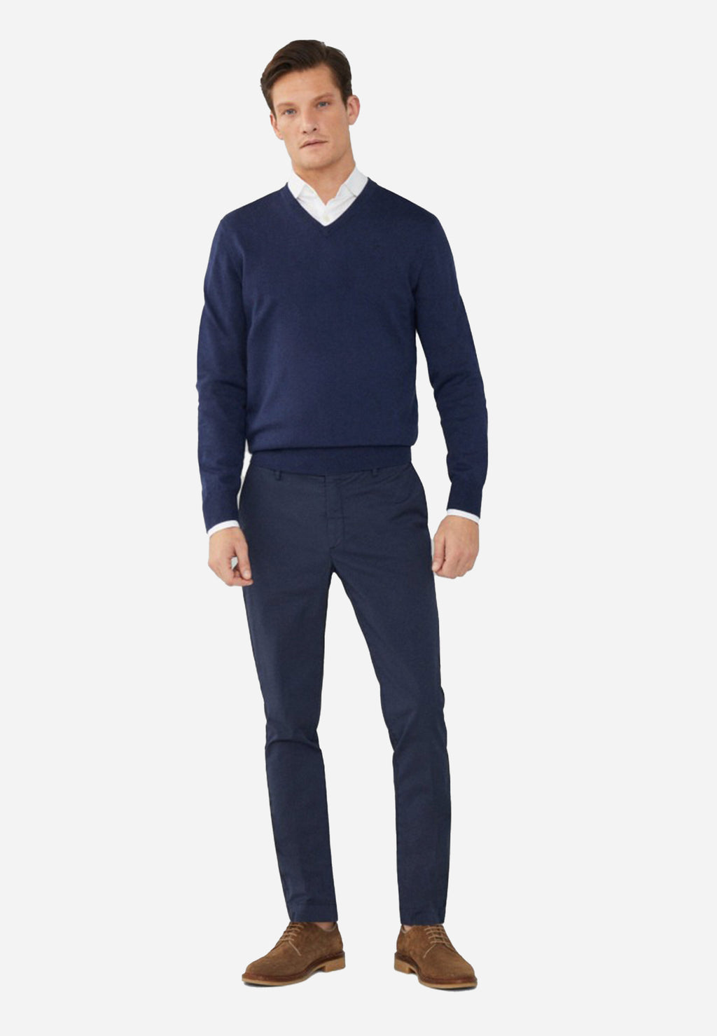 Sweater Azul Marino Cuello V H.L.