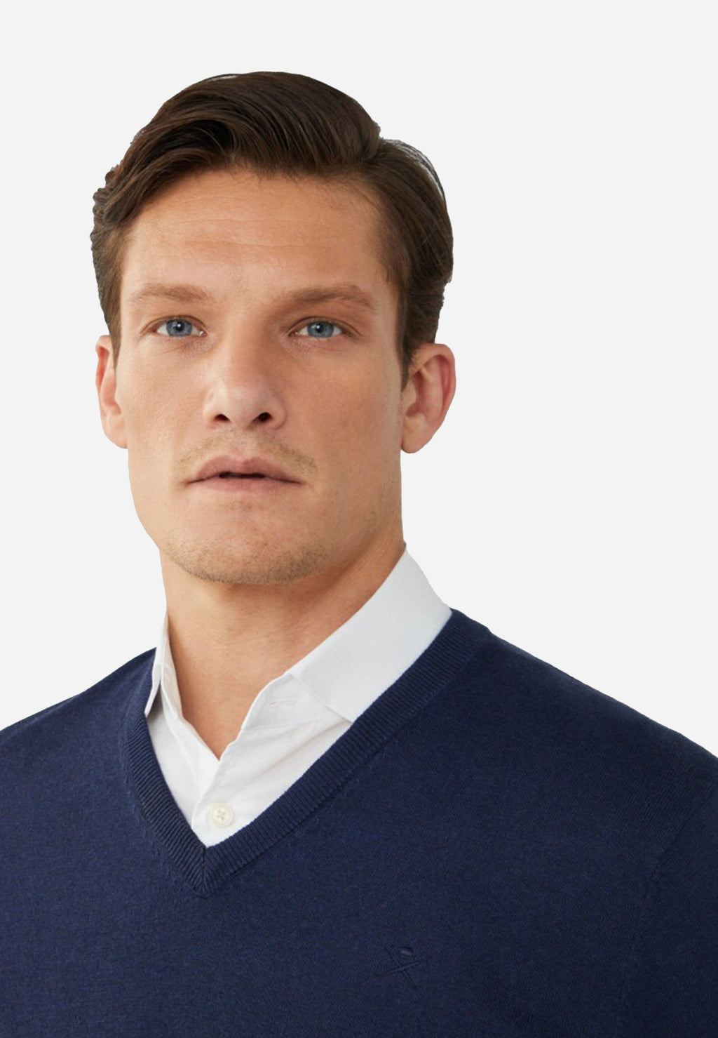 Sweater Azul Marino Cuello V H.L.
