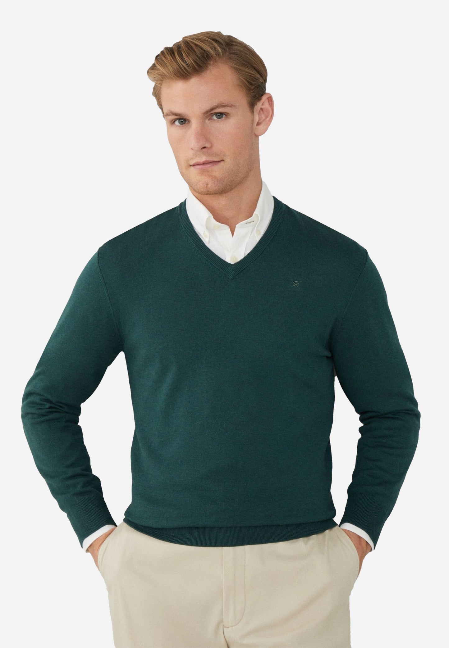 SWETER HACKETT LONDON VERDE ALG + SEDA (HM703083-670)