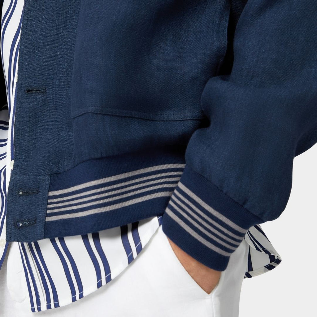 CHAQUETA HARMONT & BLAINE AZUL ALGODON (K0L2220527680-802)