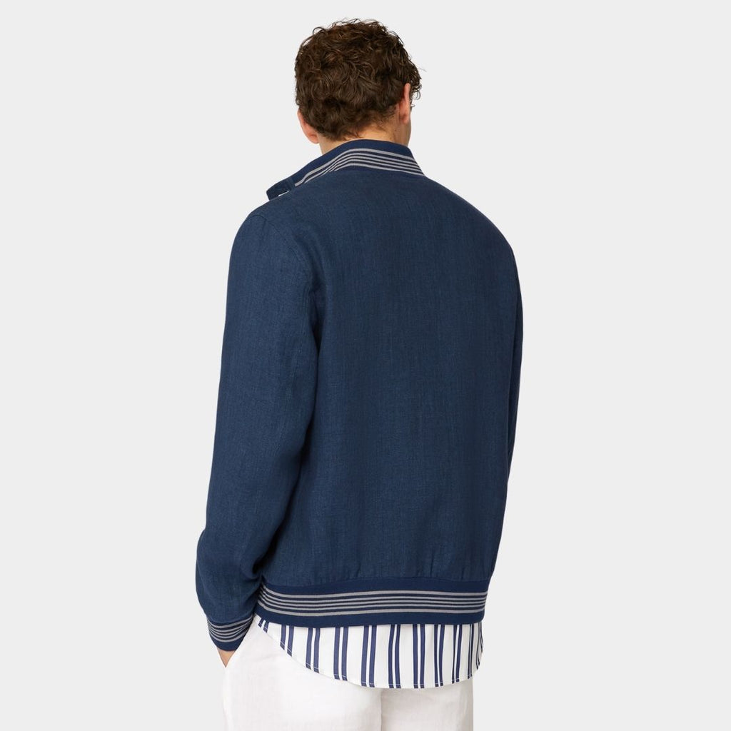 CHAQUETA HARMONT & BLAINE AZUL ALGODON (K0L2220527680-802)