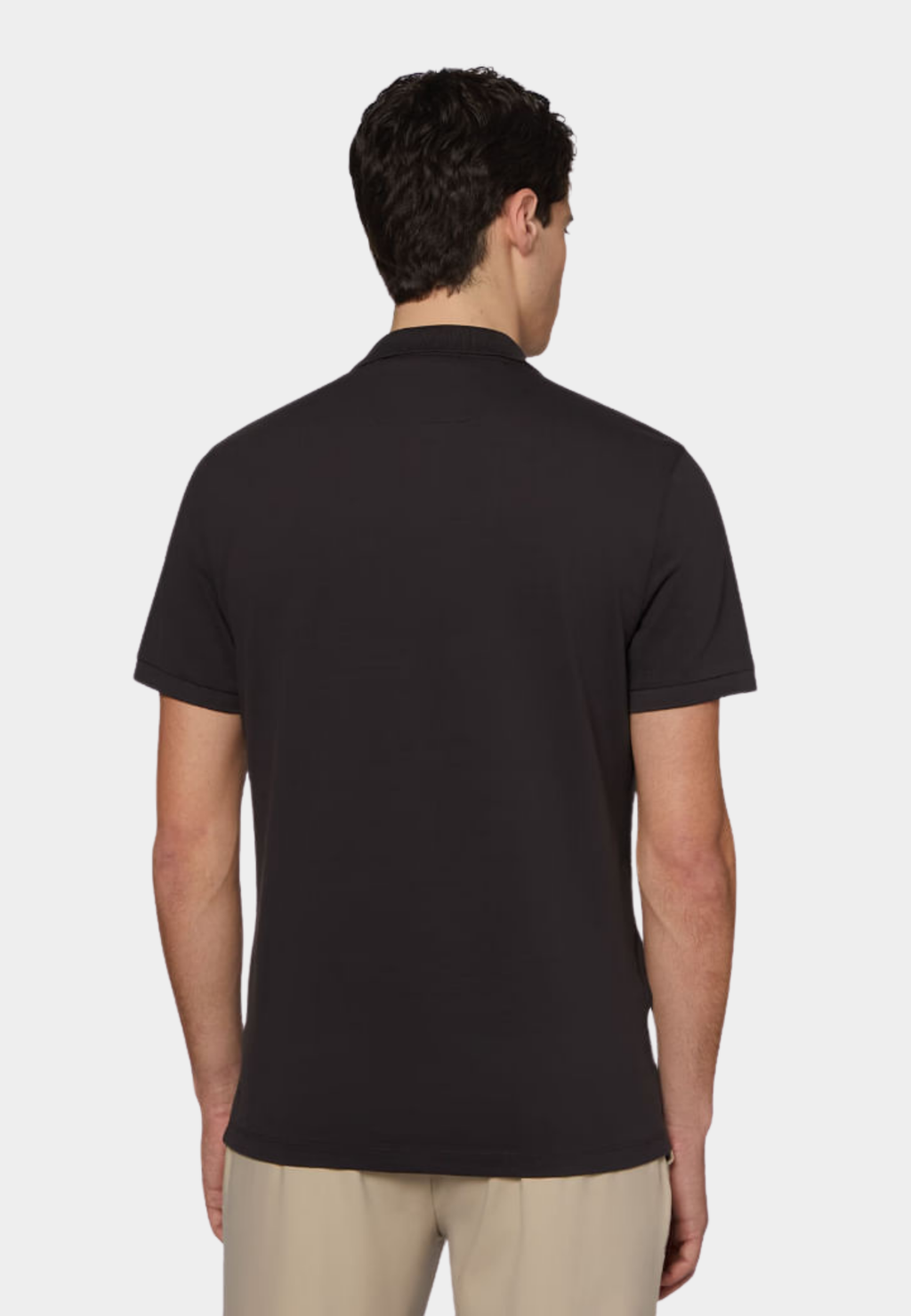 CAMISETA POLO BOGGI NEGRO ALG + POLIES + ELAS (24P046703)