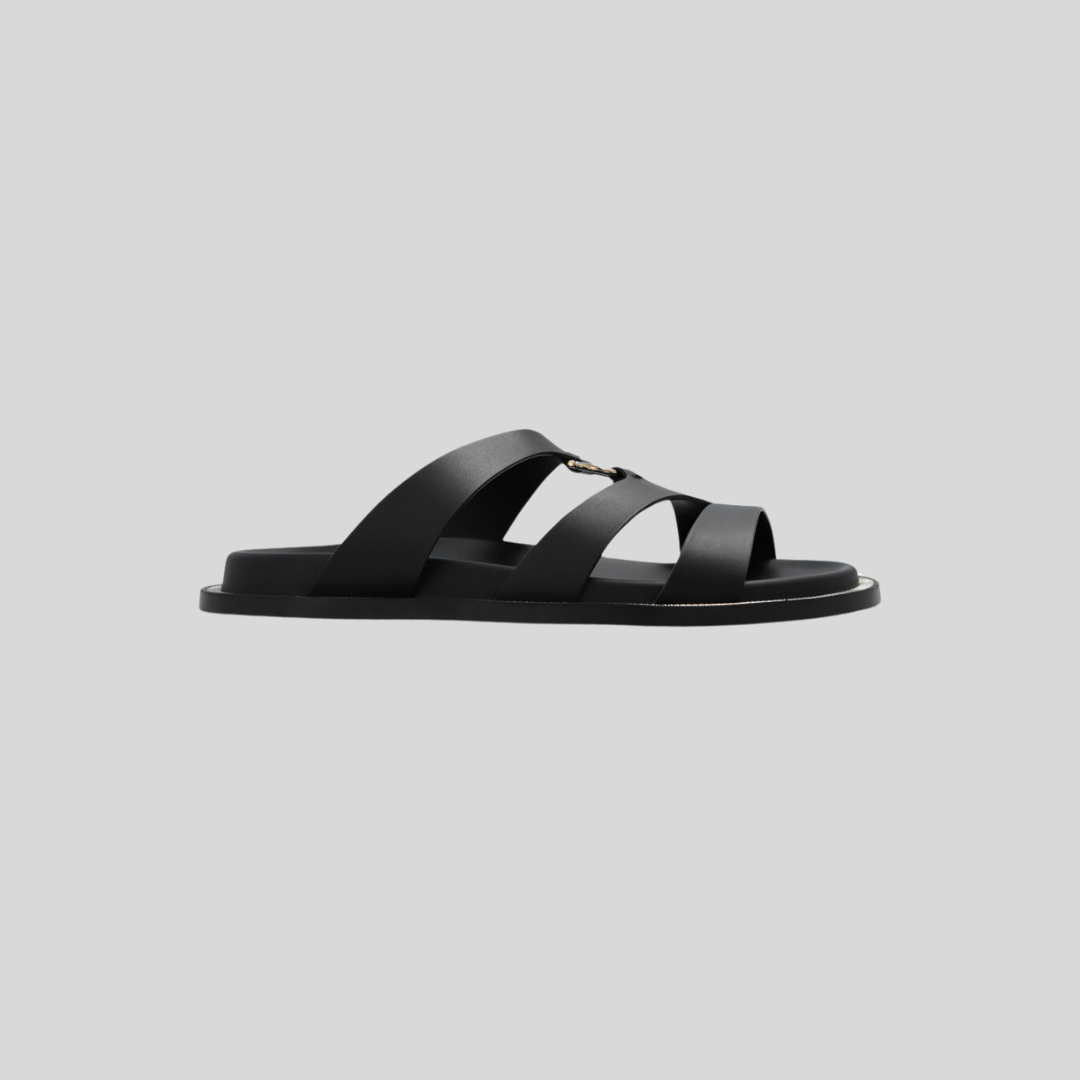 SANDALIA FERRAGAMO DAMA NEGRO CUERO (759952-MEKELA10)
