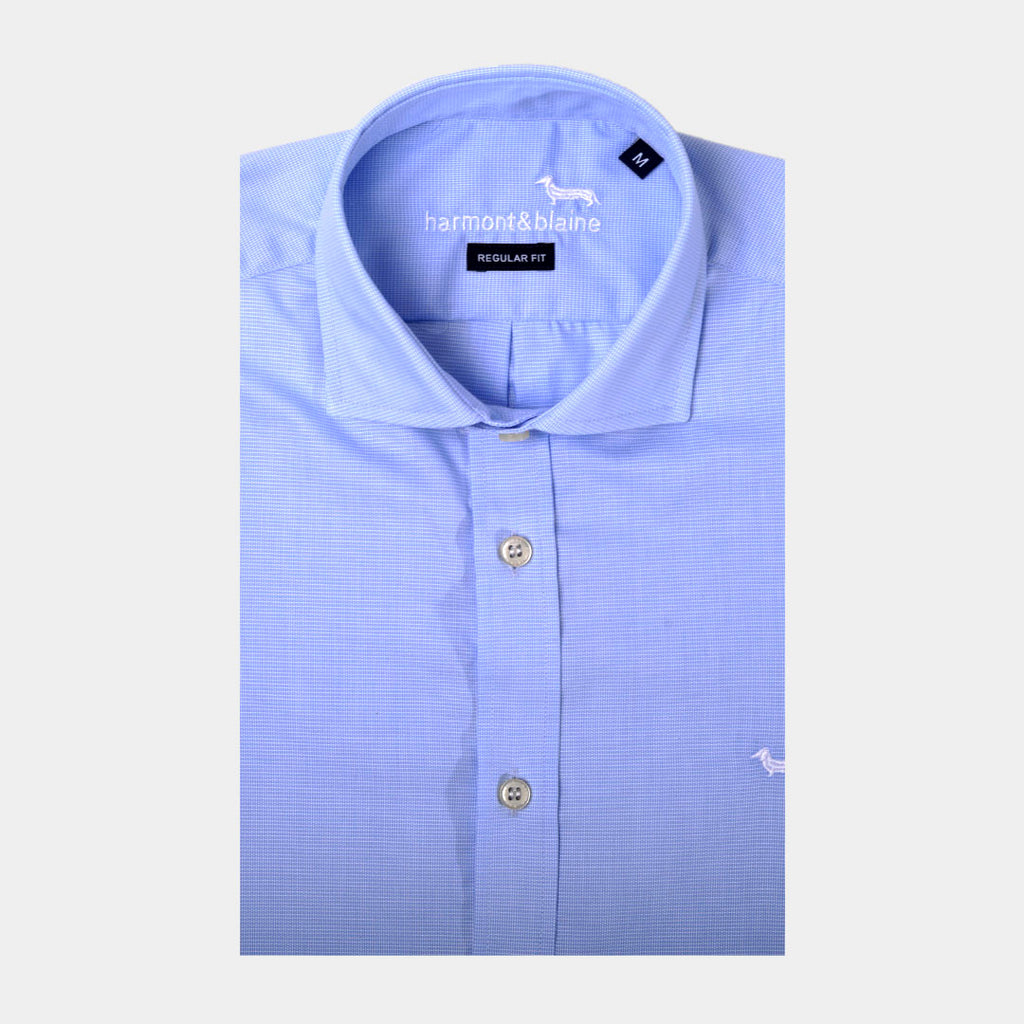 CAMISA HARMONT AZUL ALGOD (CRK011007634I-837)