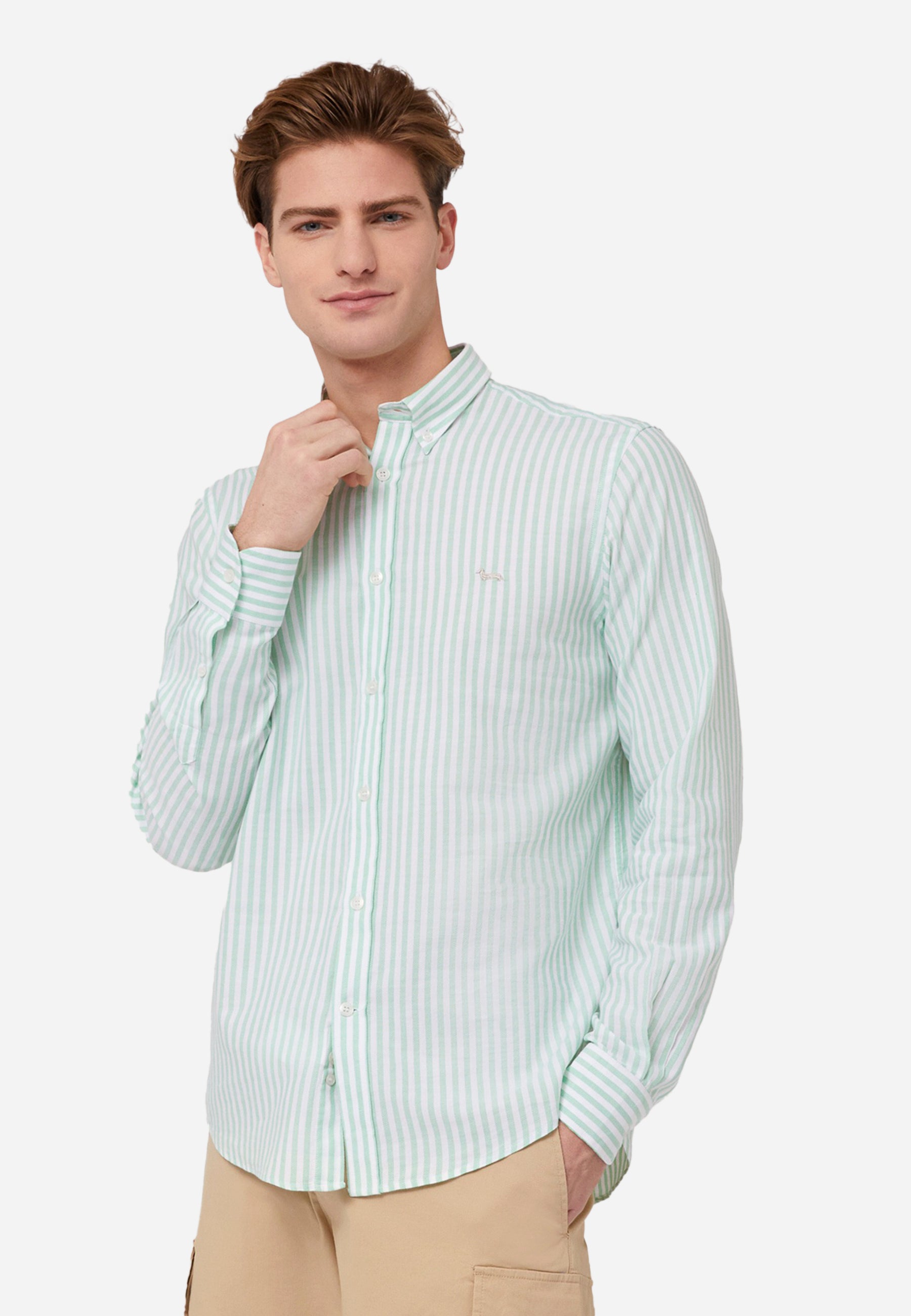 Camisa Hombre Verde Menta H&B
