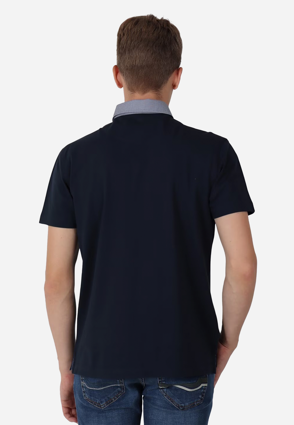 CAMISETA POLO HARMONT & BLAINE AZUL ALGODON (LRM003020004S04-801)