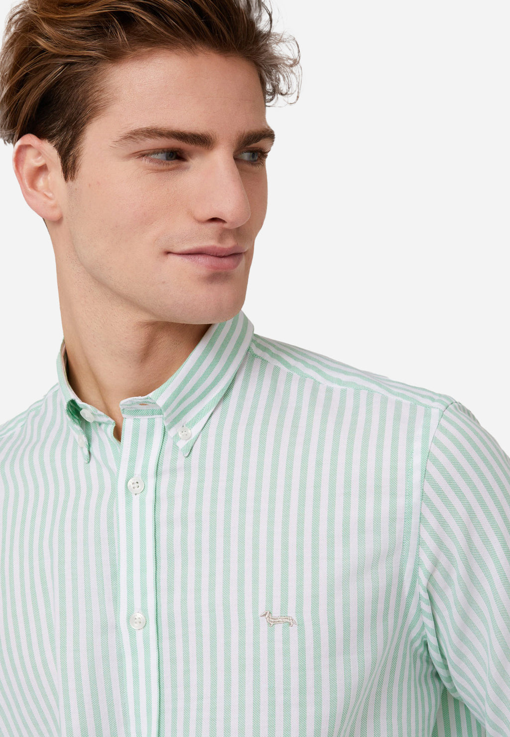CAMISA HARMOT&BLAINE VERDE RYS ALGOD (CRL013012828M-646)