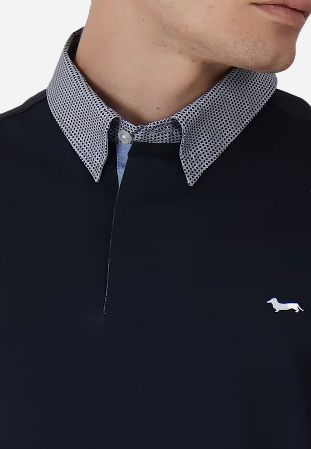 CAMISETA POLO HARMONT & BLAINE AZUL ALGODON (LRM003020004S04-801)
