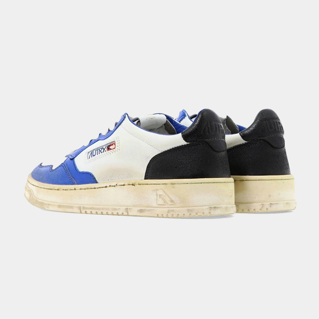 Tenis Medalist Low en Cuero Blanco/Azul