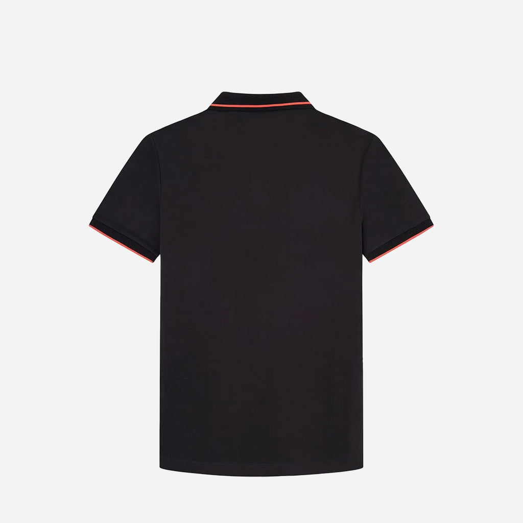 Camiseta Polo Negra/Naranja H.L.
