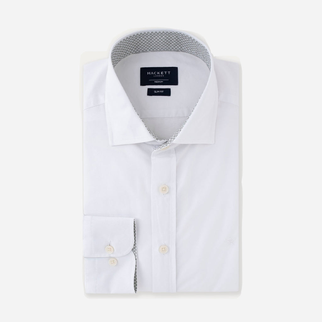 CAMISA SPORT HACKETT LONDON BLANCO ALGODON (HM309813-800)