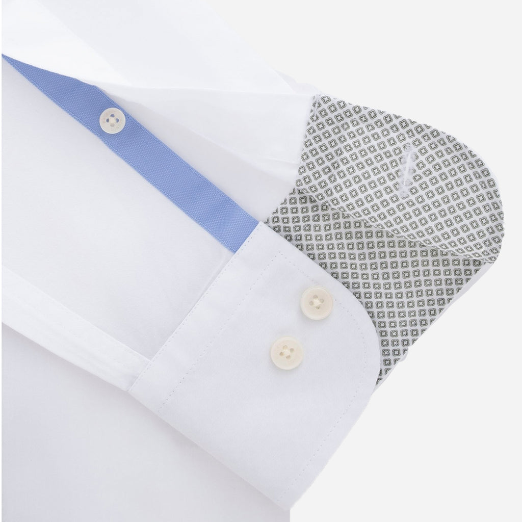 CAMISA SPORT HACKETT LONDON BLANCO ALGODON (HM309813-800)