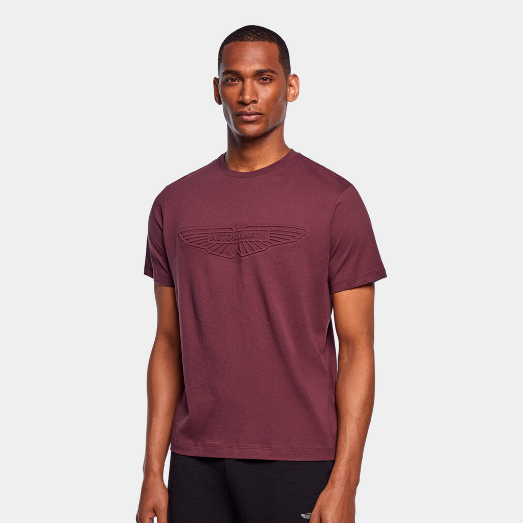 CAMISETA T-SHIRTS HACKETT VINOTINTO 100% COTTON (HM500757-294)