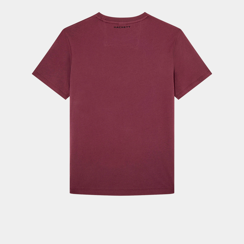 CAMISETA T-SHIRTS HACKETT VINOTINTO 100% COTTON (HM500757-294)