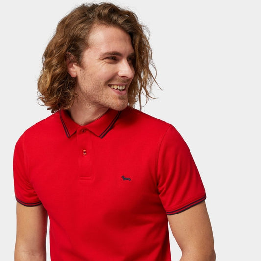 CAMISETA POLO HARMONT & BLAINE ROJO ALGODÓN (LNL010021148-501)